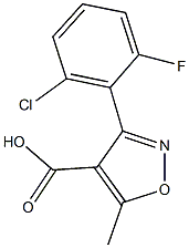 3-(2-chloro-6-fluorophenyl)-5-methyl-1,2-oxazole-4-carboxylic acid Structure