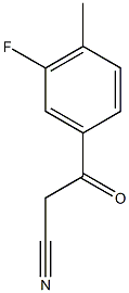 3-(3-fluoro-4-methylphenyl)-3-oxopropanenitrile Structure