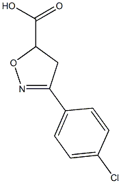 3-(4-chlorophenyl)-4,5-dihydro-1,2-oxazole-5-carboxylic acid Structure