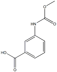 3-[(methoxycarbonyl)amino]benzoic acid Structure