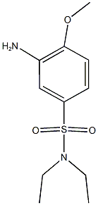 3-amino-N,N-diethyl-4-methoxybenzene-1-sulfonamide 구조식 이미지