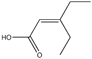 3-ethylpent-2-enoic acid Structure