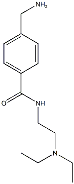 4-(aminomethyl)-N-[2-(diethylamino)ethyl]benzamide Structure