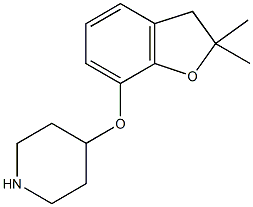 4-[(2,2-dimethyl-2,3-dihydro-1-benzofuran-7-yl)oxy]piperidine Structure