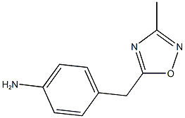 4-[(3-methyl-1,2,4-oxadiazol-5-yl)methyl]aniline 구조식 이미지
