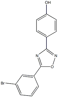 4-[5-(3-bromophenyl)-1,2,4-oxadiazol-3-yl]phenol 구조식 이미지