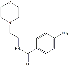 4-amino-N-(2-morpholin-4-ylethyl)benzamide Structure