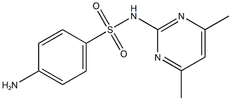 4-amino-N-(4,6-dimethylpyrimidin-2-yl)benzene-1-sulfonamide Structure