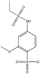 4-ethanesulfonamido-2-methoxybenzene-1-sulfonyl chloride Structure