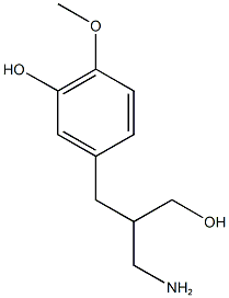 5-[2-(aminomethyl)-3-hydroxypropyl]-2-methoxyphenol 구조식 이미지