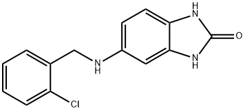 5-{[(2-chlorophenyl)methyl]amino}-2,3-dihydro-1H-1,3-benzodiazol-2-one Structure