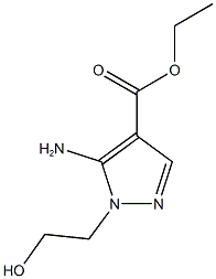 ethyl 5-amino-1-(2-hydroxyethyl)-1H-pyrazole-4-carboxylate 구조식 이미지