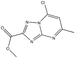 methyl 7-chloro-5-methyl[1,2,4]triazolo[1,5-a]pyrimidine-2-carboxylate 구조식 이미지
