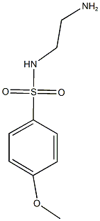 N-(2-aminoethyl)-4-methoxybenzene-1-sulfonamide 구조식 이미지