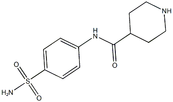 N-(4-sulfamoylphenyl)piperidine-4-carboxamide 구조식 이미지