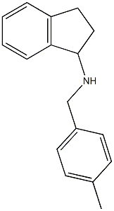 N-[(4-methylphenyl)methyl]-2,3-dihydro-1H-inden-1-amine Structure