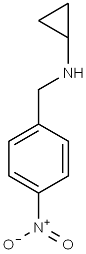 N-[(4-nitrophenyl)methyl]cyclopropanamine 구조식 이미지