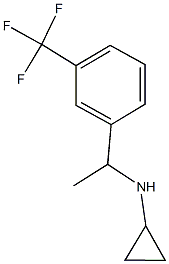 N-{1-[3-(trifluoromethyl)phenyl]ethyl}cyclopropanamine 구조식 이미지