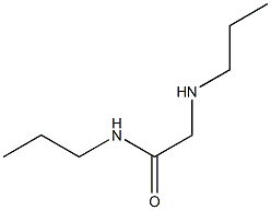 N-propyl-2-(propylamino)acetamide Structure