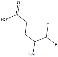 4-Amino-5,5-difluoropentanoic acid Structure