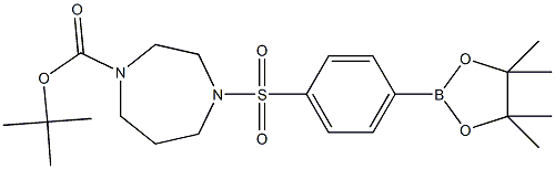 4-(4-Boc-Homopiperazin-1-ylsulfonyl)phenylboronic acid pinacol ester Structure