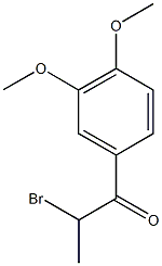 2-bromo-1-(3,4-dimethoxyphenyl)propan-1-one Structure