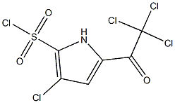 3-CHLORO-5-(TRICHLOROACETYL)-1H-PYRROLE-2-SULFONYL CHLORIDE Structure