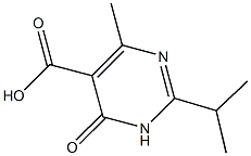 2-ISOPROPYL-4-METHYL-6-OXO-1,6-DIHYDROPYRIMIDINE-5-CARBOXYLIC ACID Structure