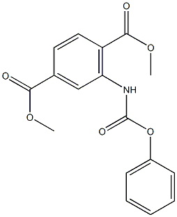 DIMETHYL 2-[(PHENOXYCARBONYL)AMINO]TEREPHTHALATE Structure