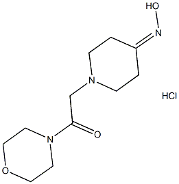 1-(2-MORPHOLIN-4-YL-2-OXOETHYL)PIPERIDIN-4-ONE OXIME HYDROCHLORIDE Structure