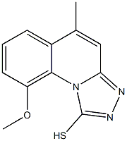 9-METHOXY-5-METHYL[1,2,4]TRIAZOLO[4,3-A]QUINOLINE-1-THIOL Structure