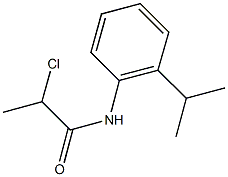 2-CHLORO-N-(2-ISOPROPYLPHENYL)PROPANAMIDE 구조식 이미지