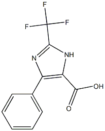 4-PHENYL-2-(TRIFLUOROMETHYL)-1H-IMIDAZOLE-5-CARBOXYLIC ACID Structure