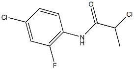 2-CHLORO-N-(4-CHLORO-2-FLUOROPHENYL)PROPANAMIDE Structure