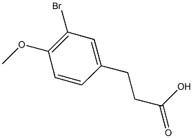 3-(3-BROMO-4-METHOXYPHENYL)PROPANOIC ACID Structure