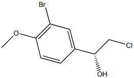 (1R)-1-(3-BROMO-4-METHOXYPHENYL)-2-CHLOROETHANOL Structure