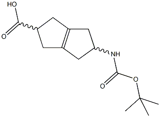 5-[(TERT-BUTOXYCARBONYL)AMINO]-1,2,3,4,5,6-HEXAHYDROPENTALENE-2-CARBOXYLIC ACID 구조식 이미지