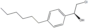 (1S)-2-CHLORO-1-(4-HEXYLPHENYL)ETHANOL Structure