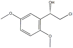 (1S)-2-CHLORO-1-(2,5-DIMETHOXYPHENYL)ETHANOL 구조식 이미지