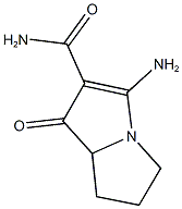 3-AMINO-1-OXO-5,6,7,7A-TETRAHYDRO-1H-PYRROLIZINE-2-CARBOXAMIDE Structure