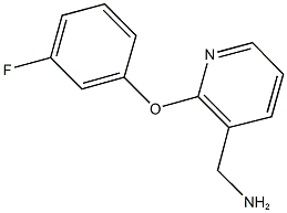 [2-(3-fluorophenoxy)pyridin-3-yl]methylamine 구조식 이미지