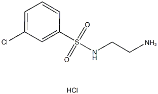 N-(2-aminoethyl)-3-chlorobenzenesulfonamide hydrochloride 구조식 이미지