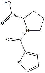 (2S)-1-(thien-2-ylcarbonyl)pyrrolidine-2-carboxylic acid 구조식 이미지