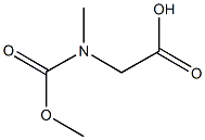 [(methoxycarbonyl)(methyl)amino]acetic acid Structure