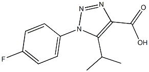 1-(4-fluorophenyl)-5-isopropyl-1H-1,2,3-triazole-4-carboxylic acid Structure