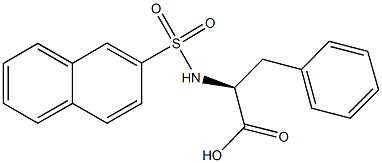 (2S)-2-[(2-naphthylsulfonyl)amino]-3-phenylpropanoic acid 구조식 이미지