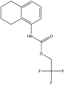 2,2,2-trifluoroethyl 5,6,7,8-tetrahydronaphthalen-1-ylcarbamate Structure