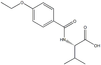 (2S)-2-[(4-ethoxybenzoyl)amino]-3-methylbutanoic acid 구조식 이미지