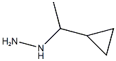 1-(1-cyclopropylethyl)hydrazine 구조식 이미지