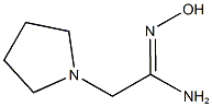 (1Z)-N'-hydroxy-2-pyrrolidin-1-ylethanimidamide Structure
